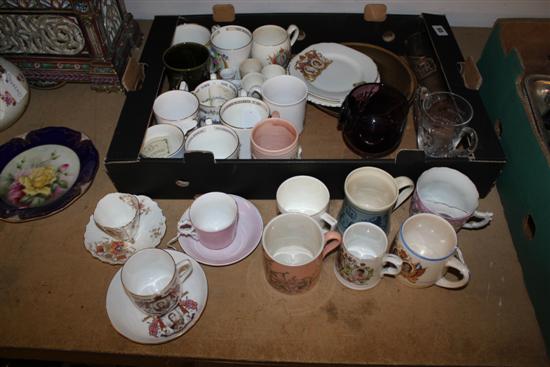 Collection Royal commemorative ceramics, inc GV moustache cup & saucer